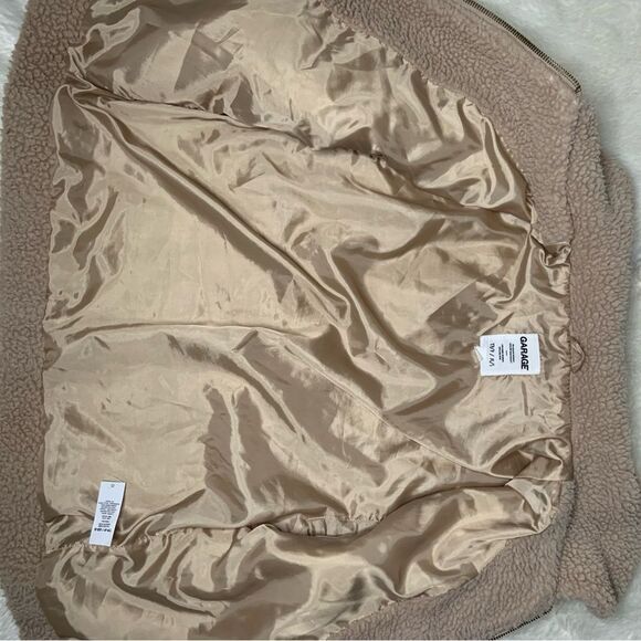 XS Garage Urban Outfitters Tan Brown Sherpa Jacket - Picture 6 of 8